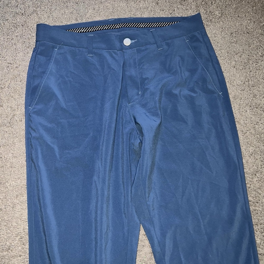 Primo Golf Joggers Men 32 Regular Lightweight Stretch Blue Performance Pants Dad